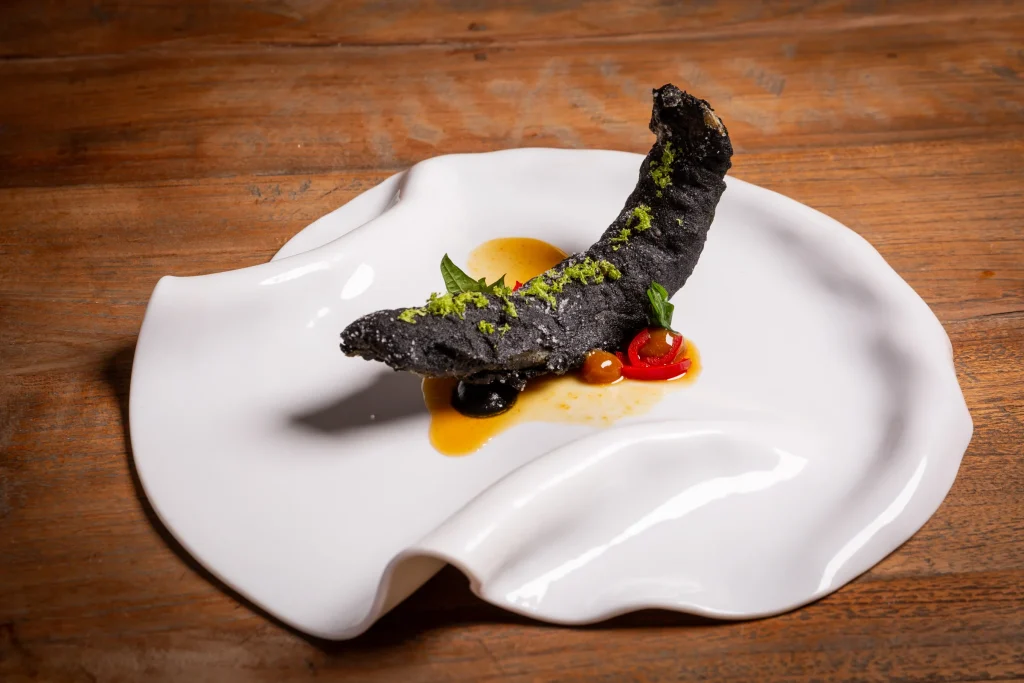 A Cuculia creation served on a white plate