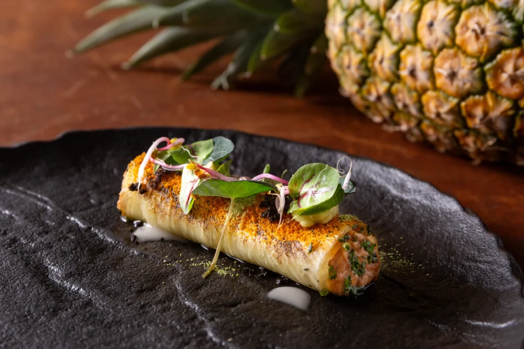 A Cuculia creation with fresh herbs